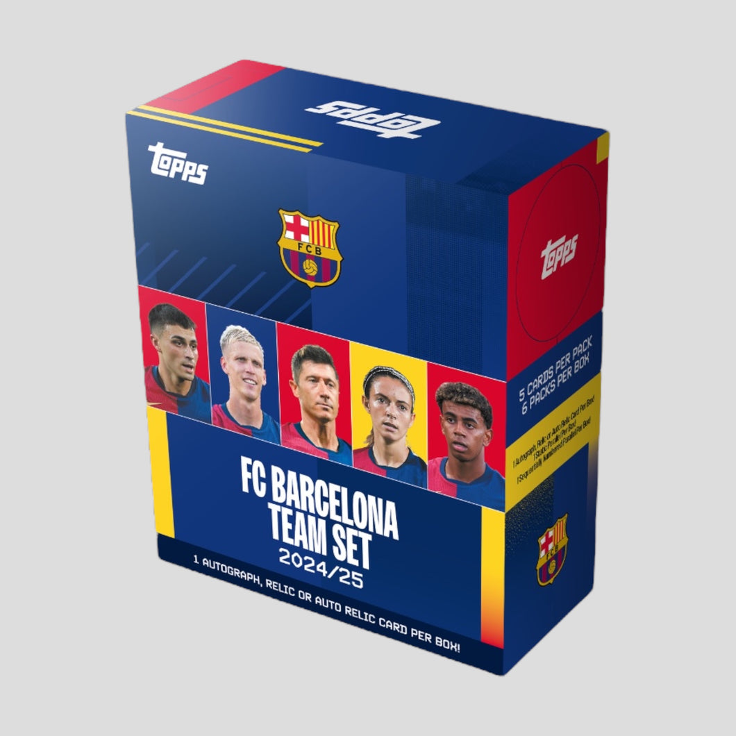 2024-25 TOPPS FC BARCELONA TEAM SET BOX