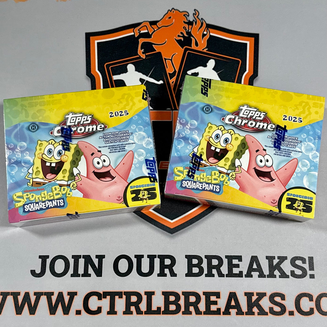 (SERIAL BREAK) TOPPS SPONGEBOB CHROME 2025 #2