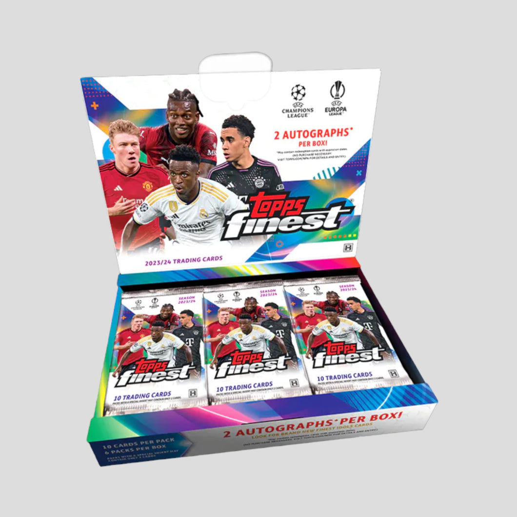 2023-24 TOPPS FINEST UEFA CLUB COMPETITIONS HOBBY BOX - CTRL BREAKS B.V.