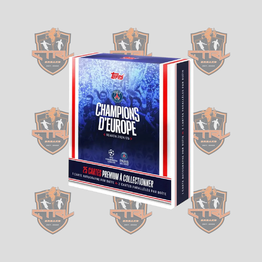 (PERSONAL) 2025 TOPPS PARIS SAINT-GERMAIN: CHAMPIONS D'EUROPE BOX