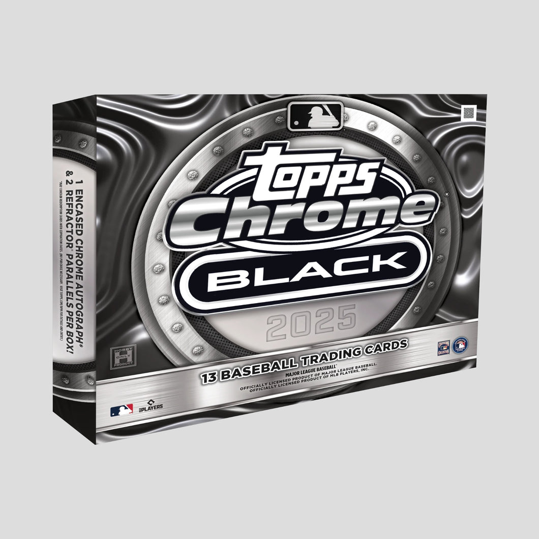 2025 TOPPS CHROME BLACK BASEBALL HOBBY BOX