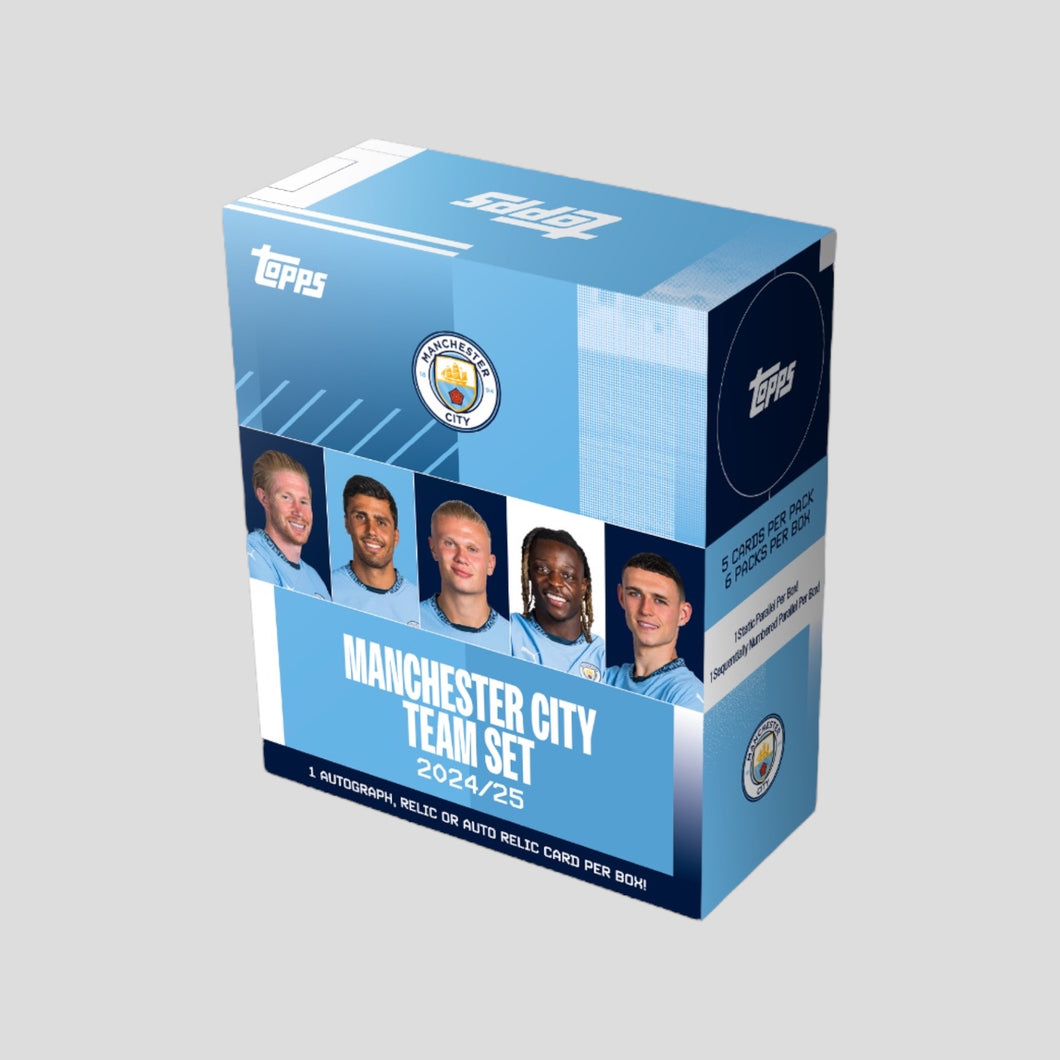 2024-25 TOPPS MANCHESTER CITY TEAM SET BOX