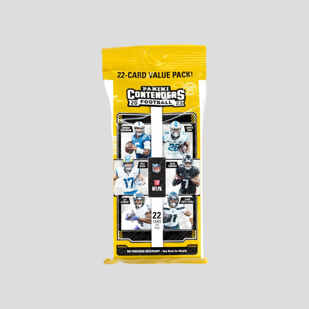 2023 PANINI CONTENDERS FOOTBALL VALUE PACK (12 = BOX)