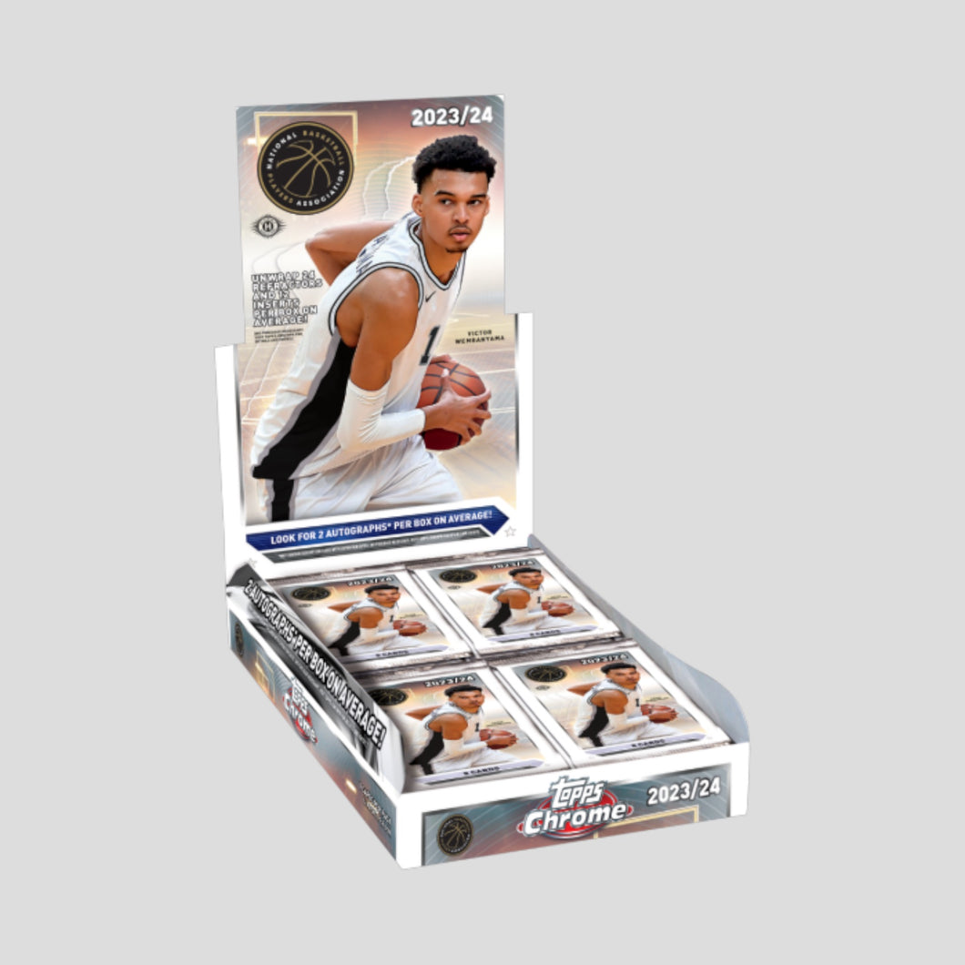 2023-24 TOPPS CHROME BASKETBALL HOBBY BOX