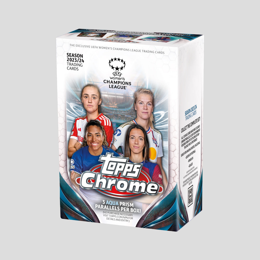 2023-24 TOPPS CHROME WOMEN UCL BLASTER VALUE BOX