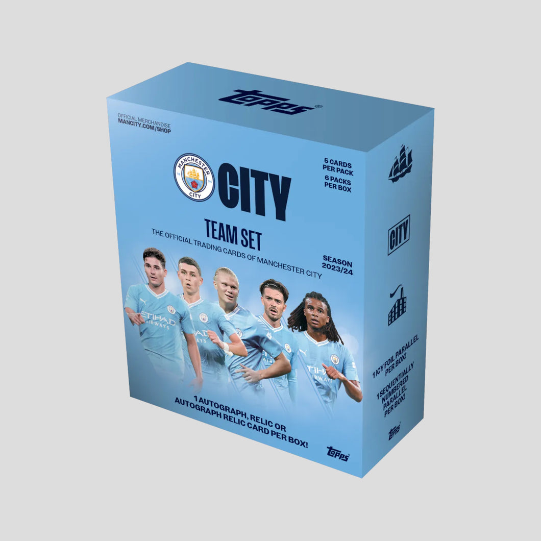 2023-24 TOPPS MANCHESTER CITY TEAM SET BOX - CTRL BREAKS B.V.