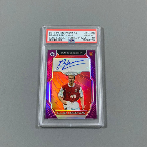 Dennis Bergkamp Autopgraph #/99 Panini Prizm 2019/20 PSA10 - CTRL BREAKS