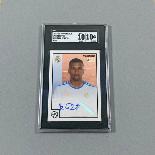 Rodrygo Autograph #/10 Topps Merlin 2021/22 SGC10 - CTRL BREAKS