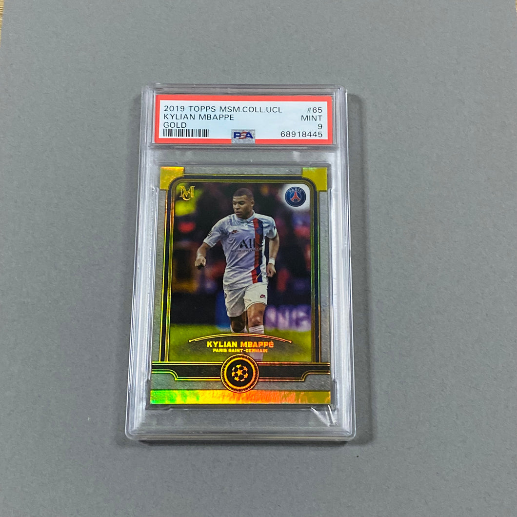 Kylian Mbappe #/50 Topps UCL Museum 2019/20 PSA9